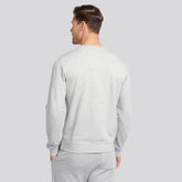 infnity crew neck light grey sweat shirt for winter